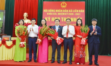  HĐND xã Liên Bão kiện toàn các chức danh chủ chốt nhiệm kỳ 2026-2031